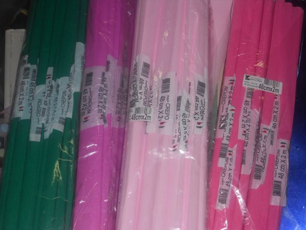 PAPEL CREPON VARIAS CORES